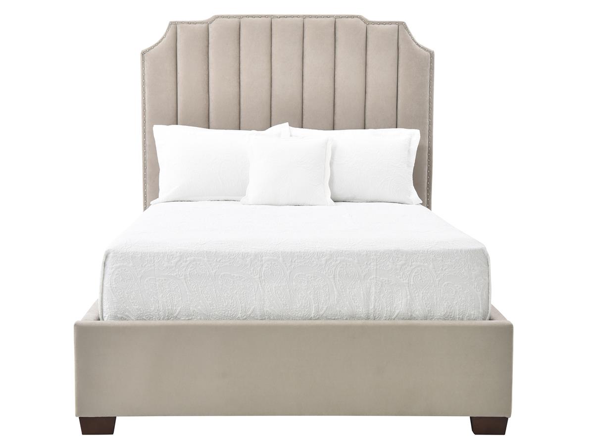 Harper Platform Bed, Queen-Size, Gray